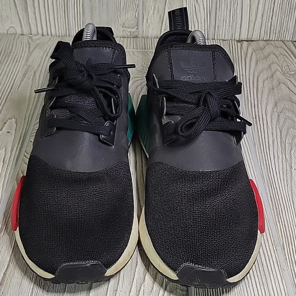 Adidas Boost NMD R1 Legend Japan Heel Black Athletic Sneakers Mens Size 7.5 - Picture 3 of 11